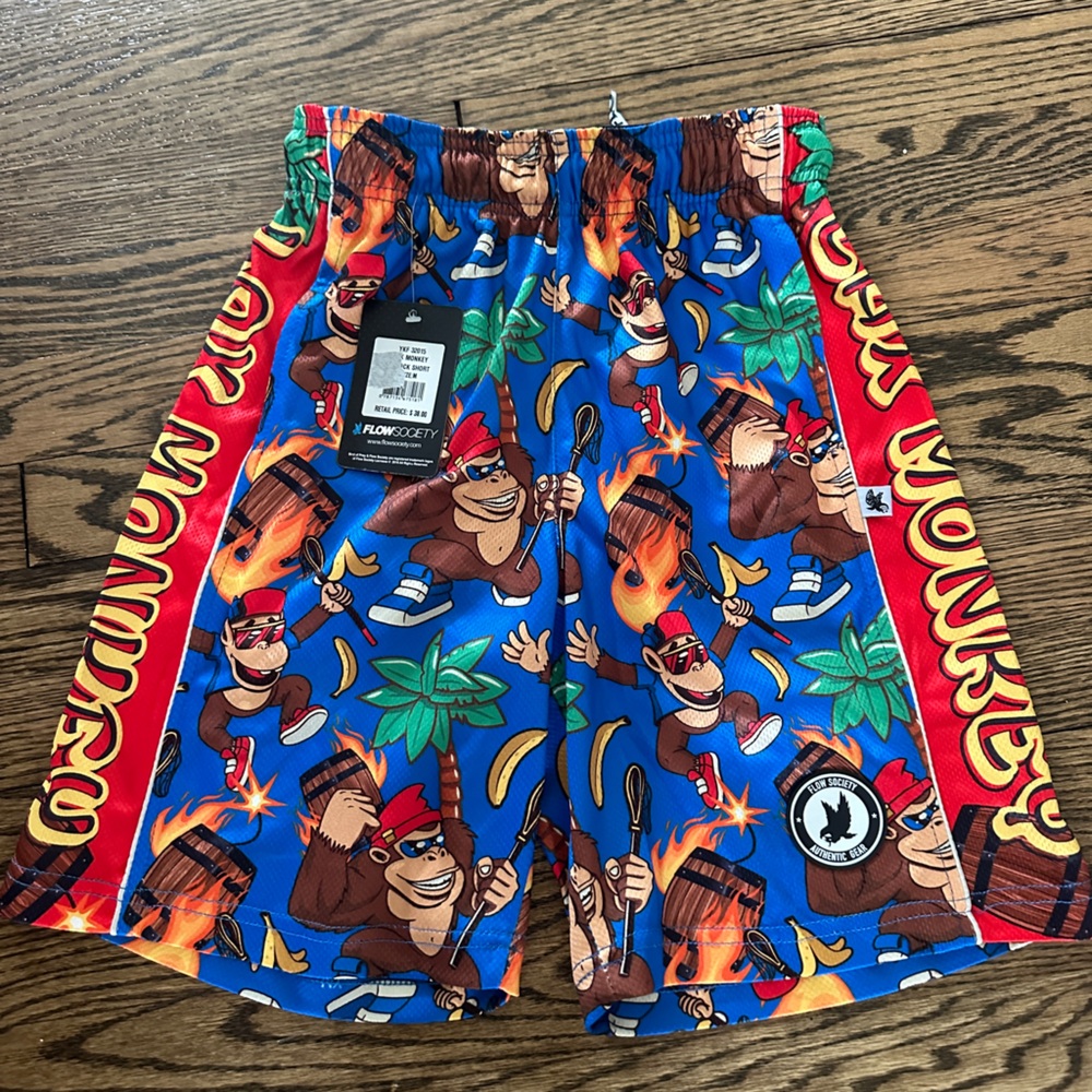 NWT flow society boys lax shorts size y medium